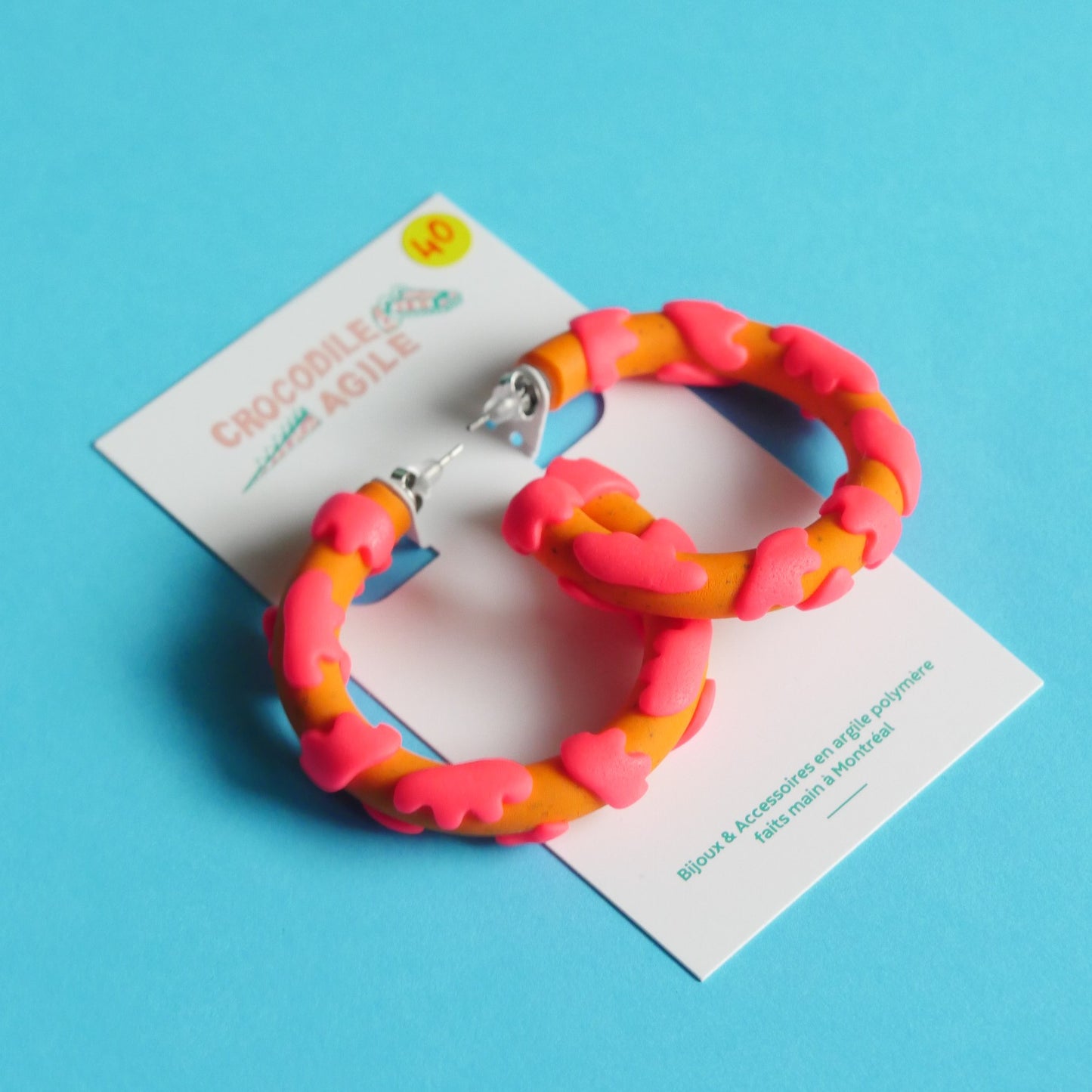 Boucles d'oreilles créoles - donuts | Collection Vickie