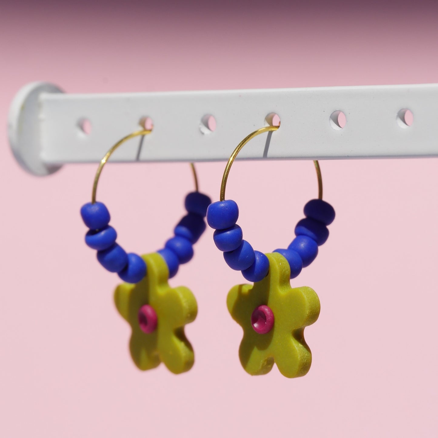 Boucles d'oreilles créoles - fleurs | Collection Vickie