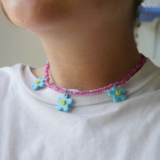 Collier en argile polymère et perles | Accessoires