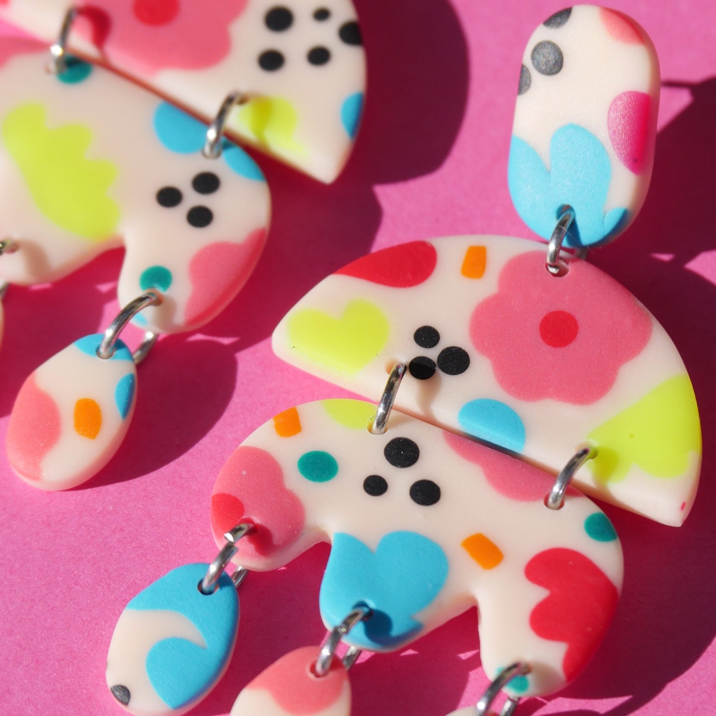 Boucles d'oreilles en argile polymère | Collection Suzie