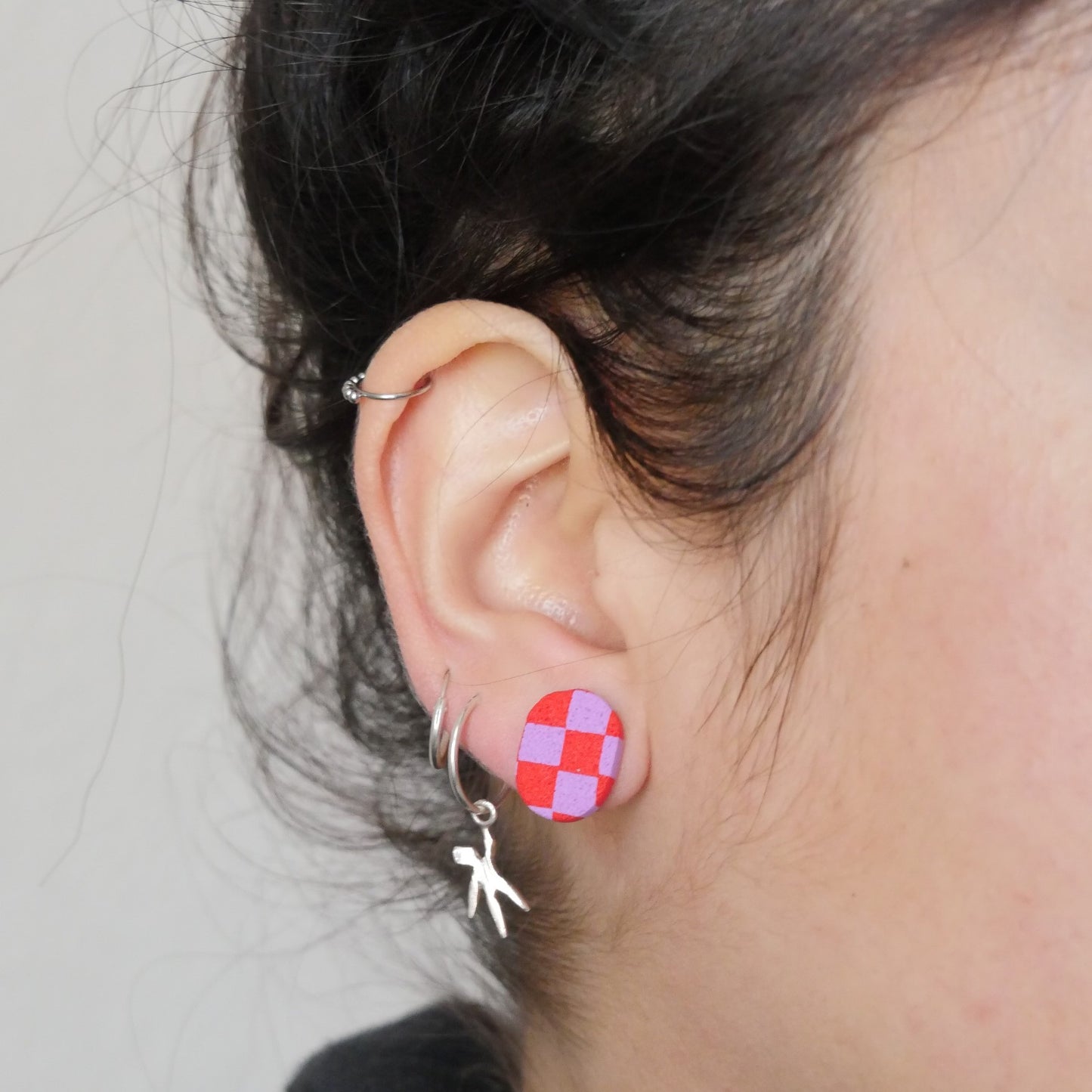 Boucles d'oreilles minimalistes en argile polymère | Stud pack
