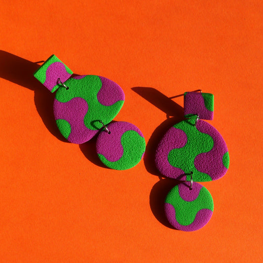 Boucles d'oreilles - Lava lampe | Collection Pam