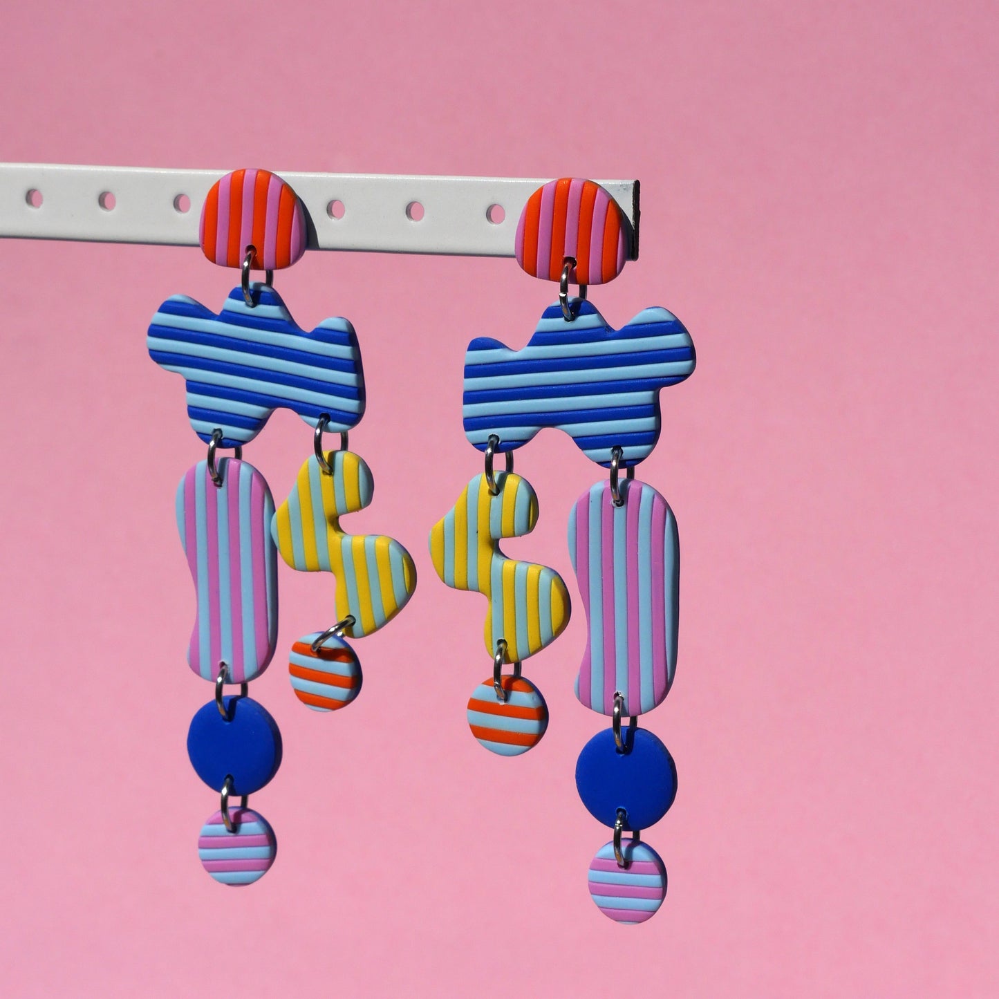 Boucles d'oreilles - Rayures de plage | Collection Pam