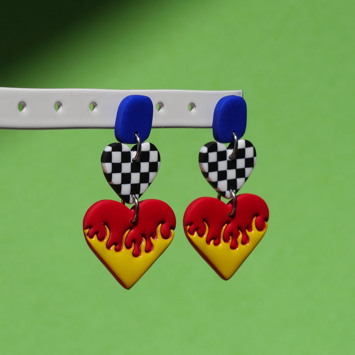 Boucles d'oreilles - Cœur flamme | Collection Pam