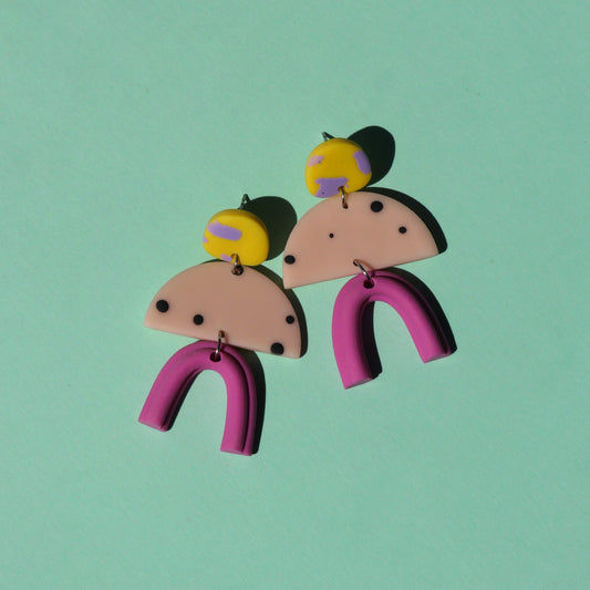 Boucles d'oreilles - Demi-lune | Collection Pam