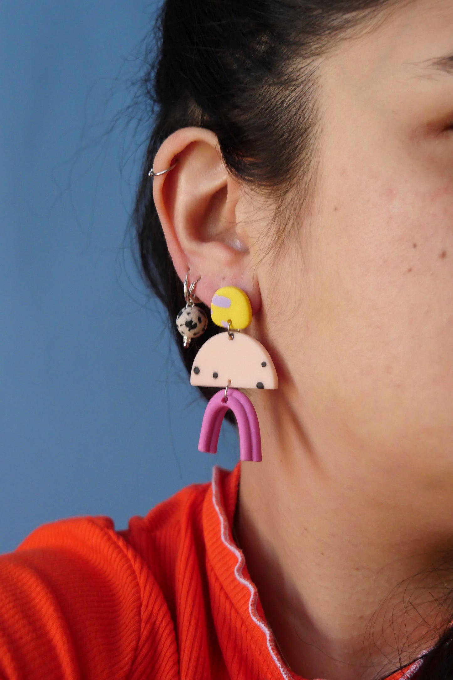 Boucles d'oreilles - Demi-lune | Collection Pam