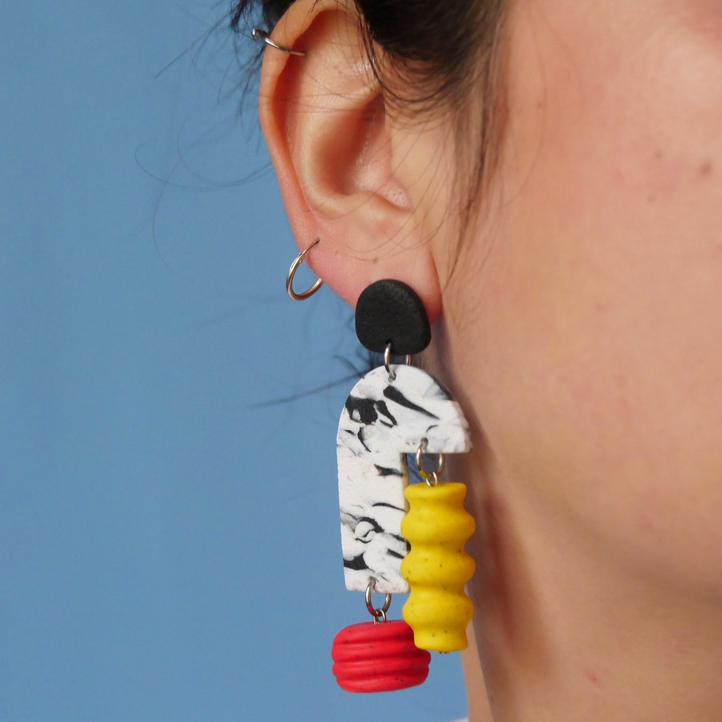 Boucles d'oreilles - Formes organiques IIV