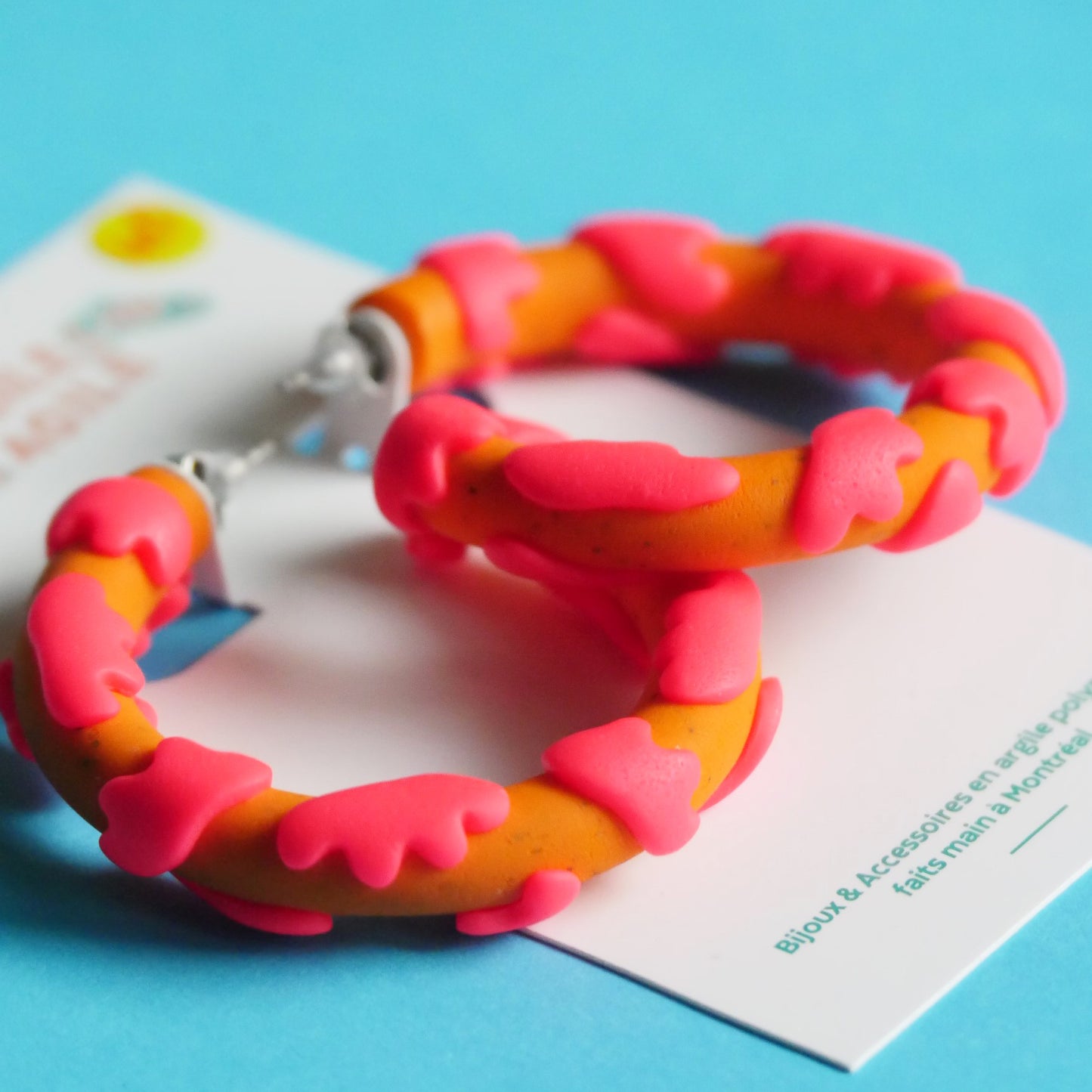 Boucles d'oreilles créoles - donuts | Collection Vickie