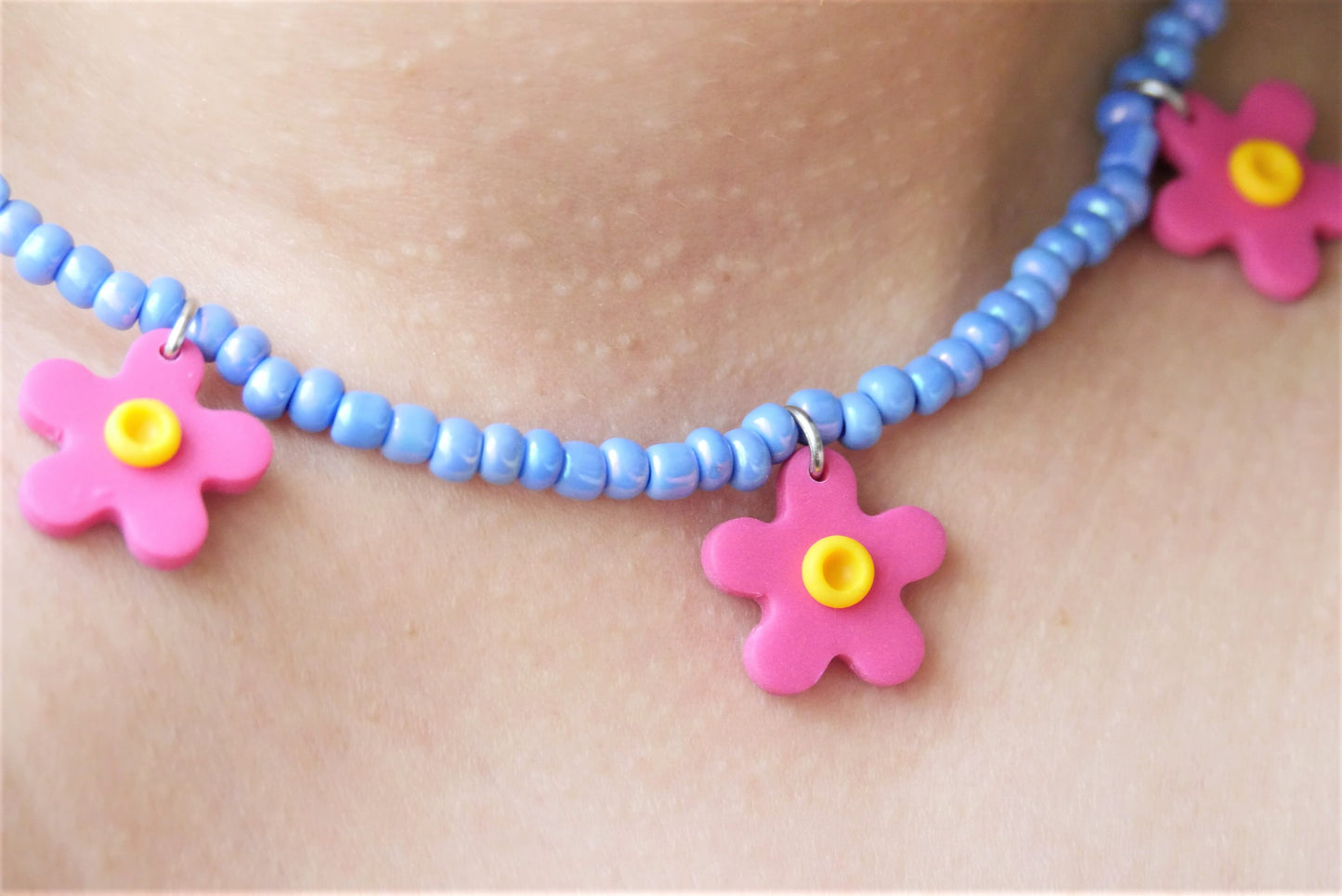 Collier en argile polymère et perles | Accessoires