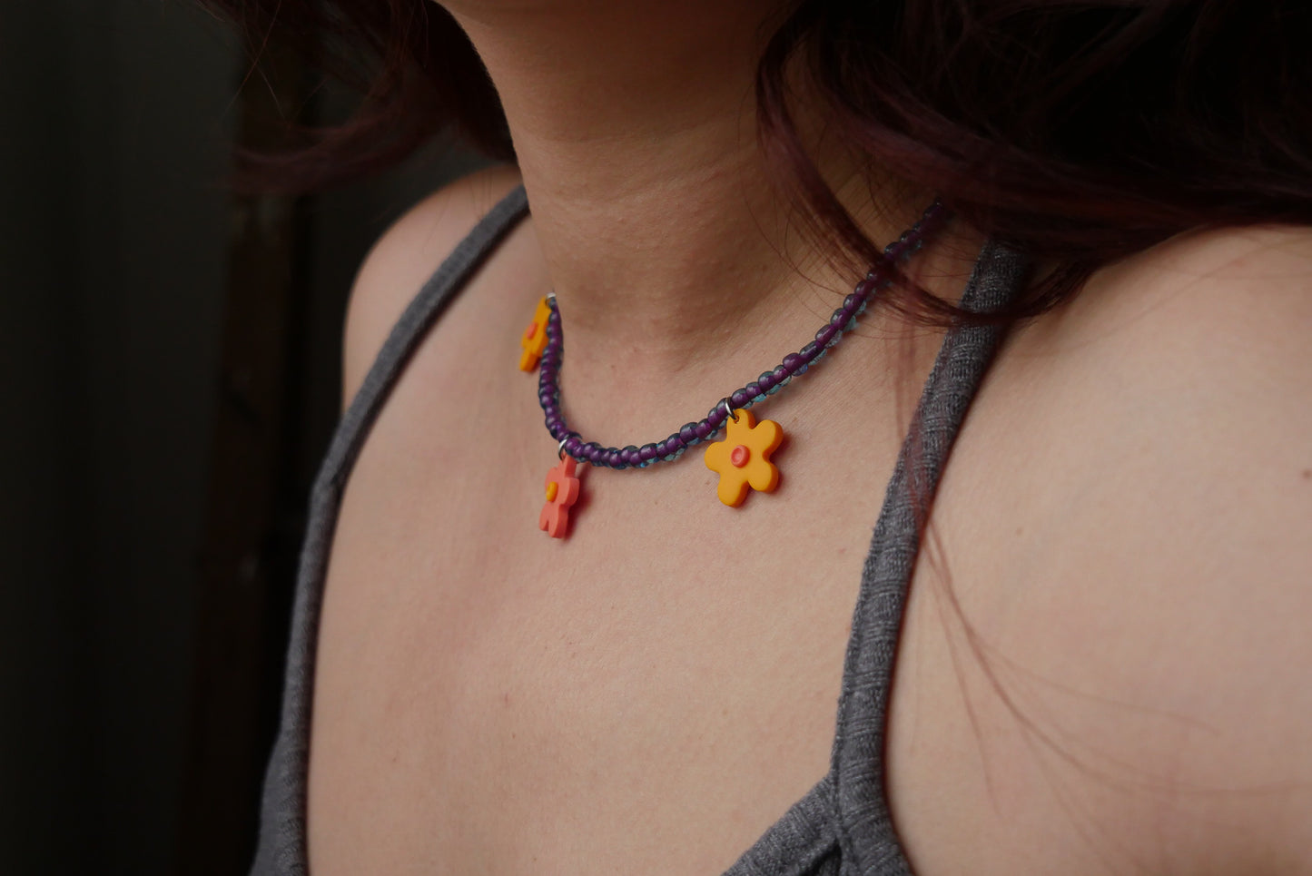 Collier en argile polymère et perles | Accessoires