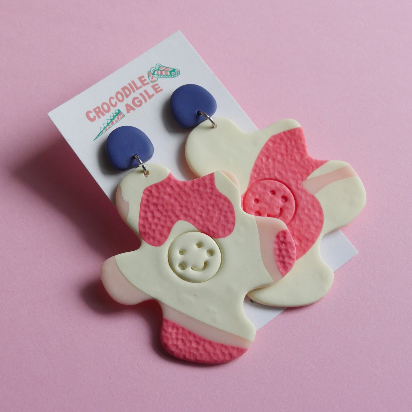 Boucles d'oreilles fleurs smiley | Prix mini