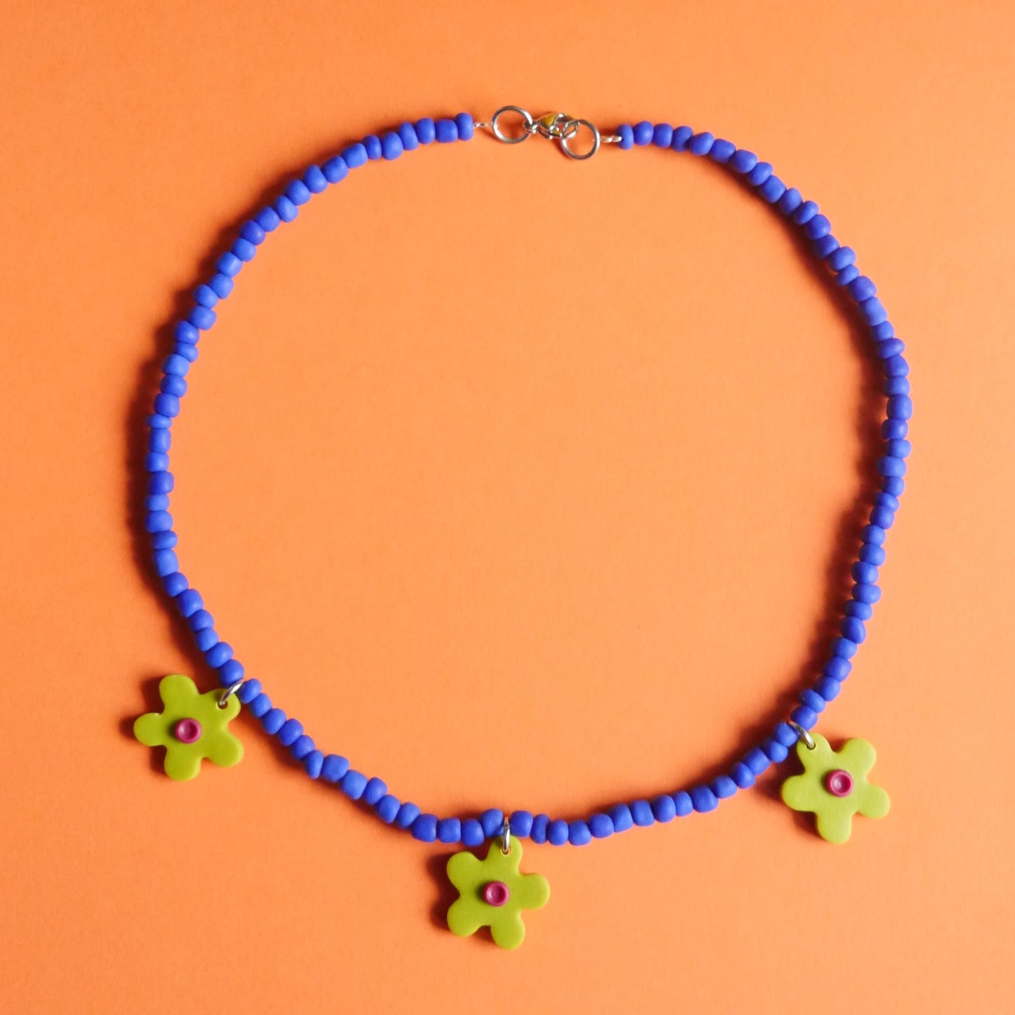 Collier en argile polymère et perles | Accessoires