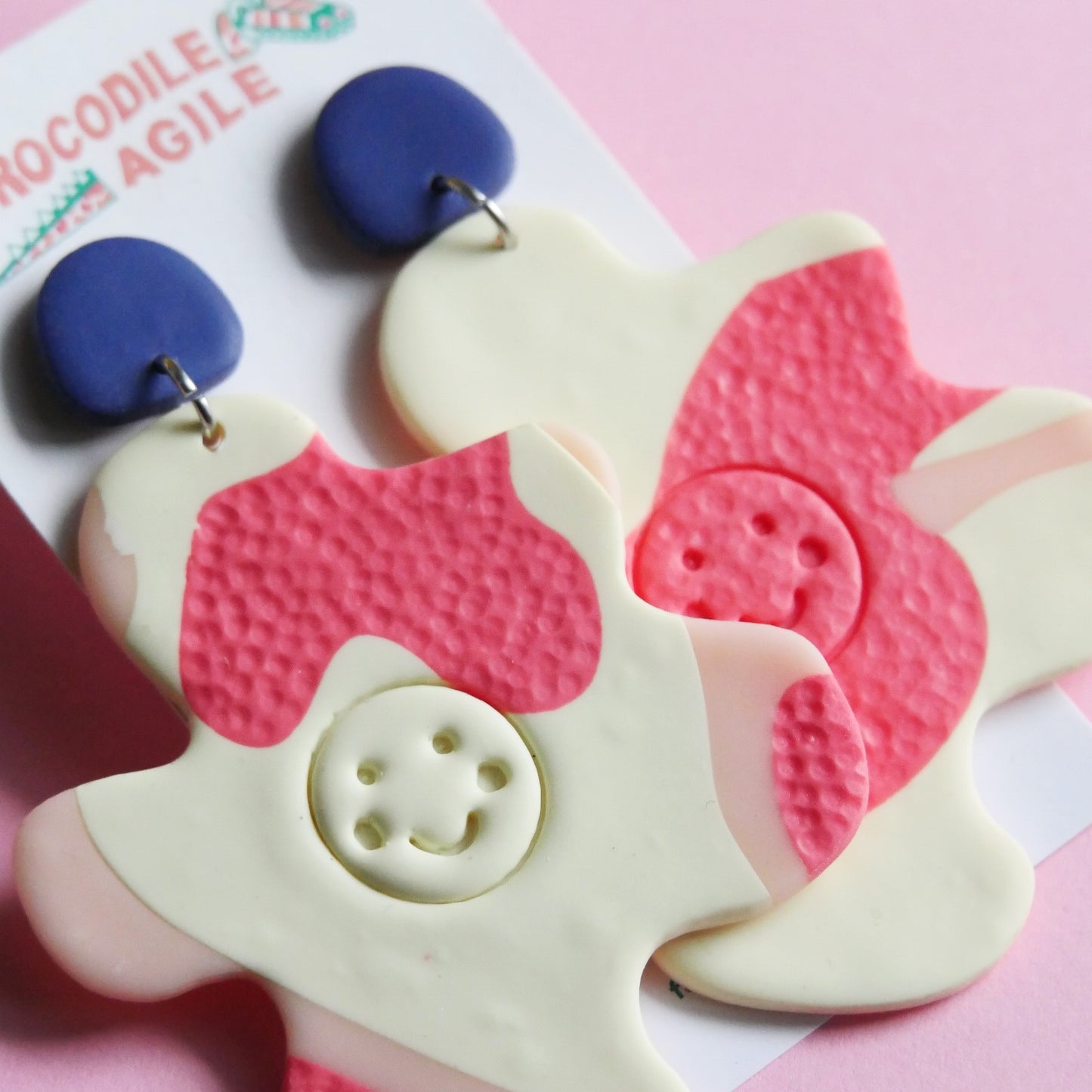 Boucles d'oreilles fleurs smiley | Prix mini