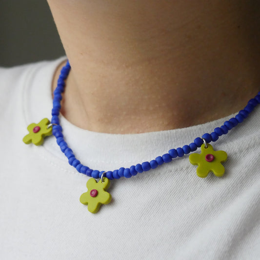 Collier en argile polymère et perles | Accessoires