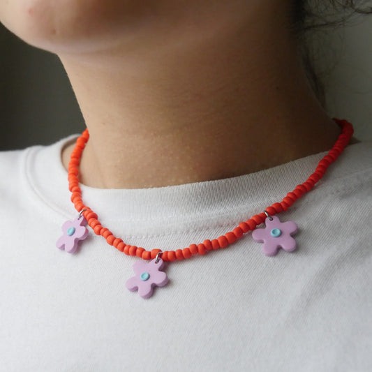 Collier en argile polymère et perles | Accessoires