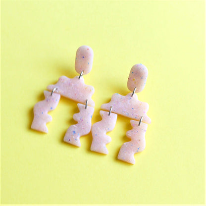 Boucles d'oreilles - Transparente confettis | SOLDES