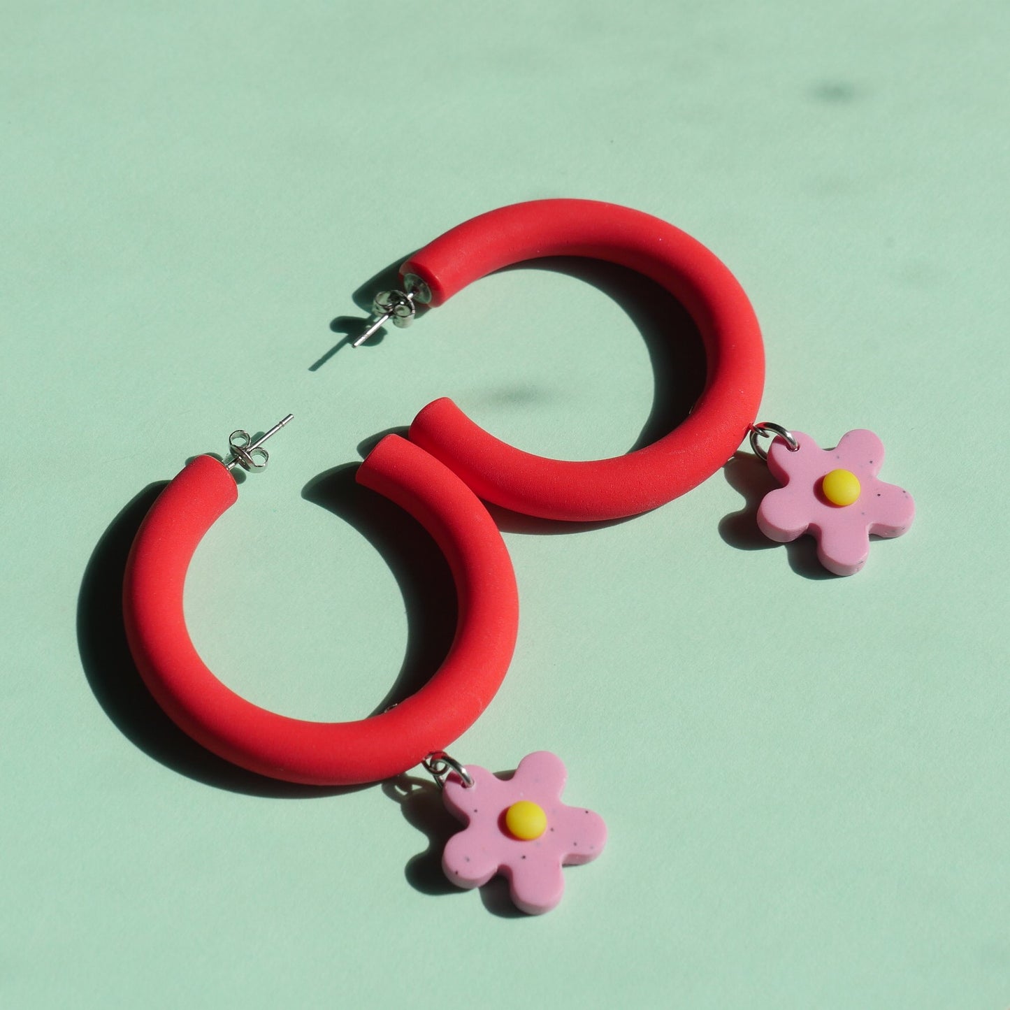 Boucles d'oreilles créole - fleurs | Collection Vickie