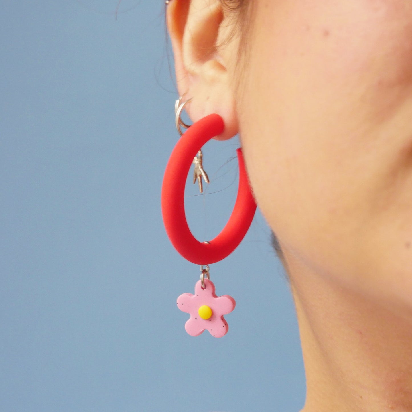 Boucles d'oreilles créole - fleurs | Collection Vickie