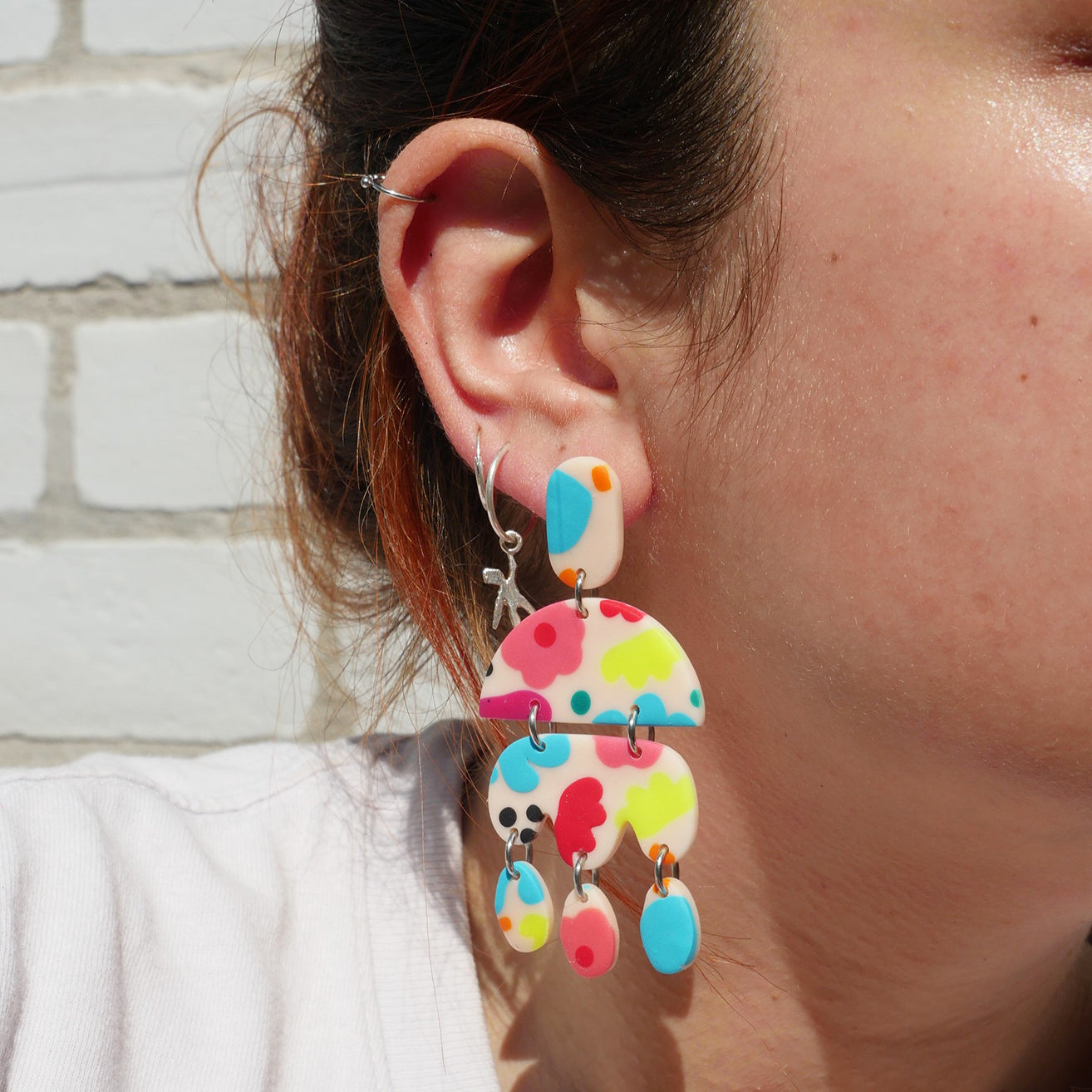 Boucles d'oreilles en argile polymère | Collection Suzie
