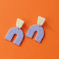 Boucles d'oreilles en argile polymère | Boucles d'oreilles Arch (plusieurs coloris)
