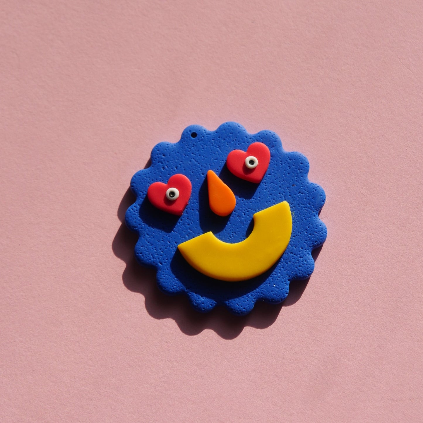 Happy face bleu | Ornement sapin