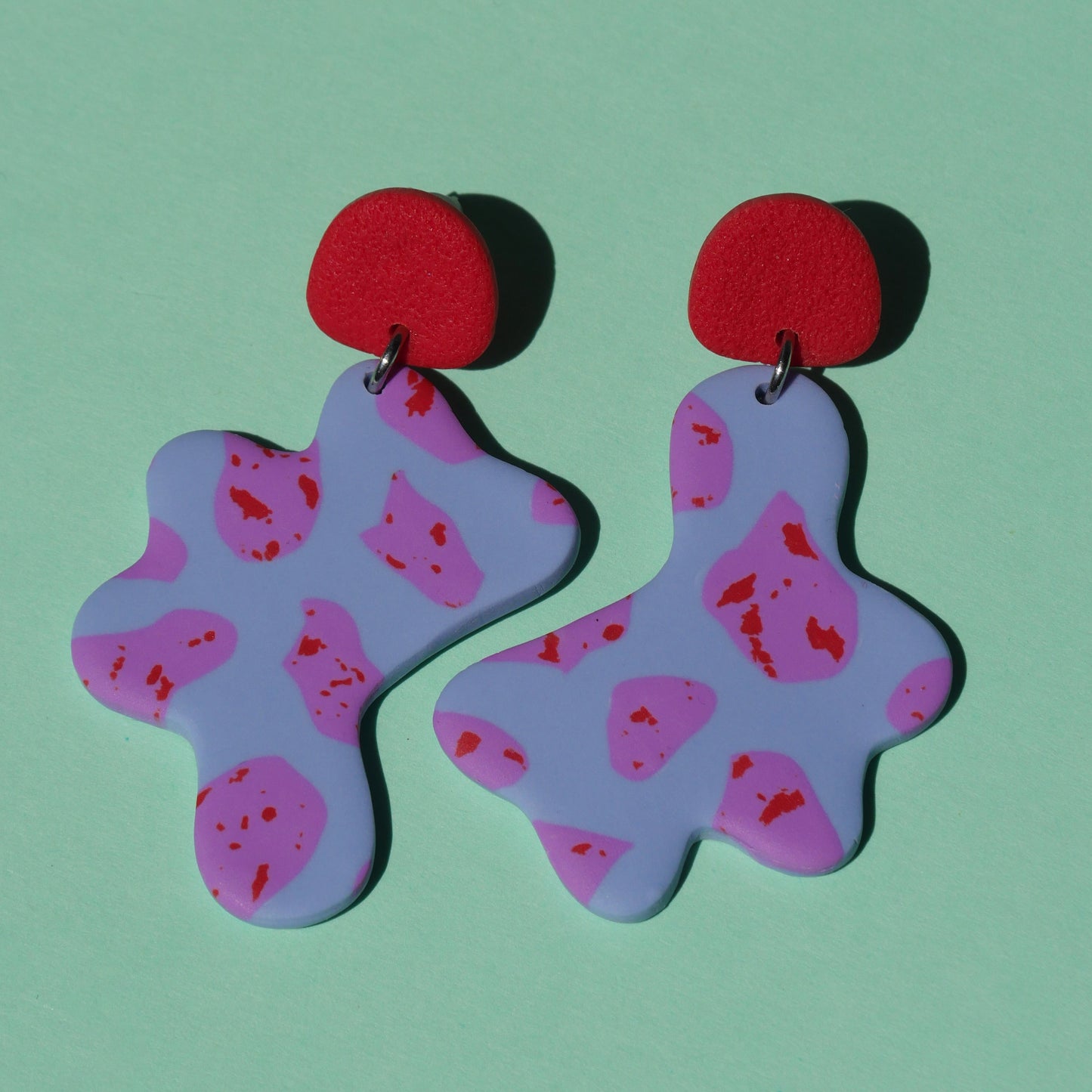 Boucles d'oreilles - Abstrait terrazzo | Collection Garance