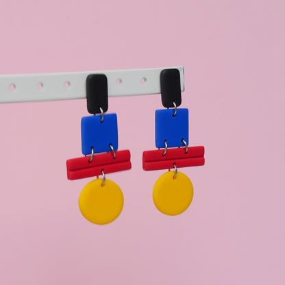 Boucles d'oreilles - Couleurs primaires | Collection Garance