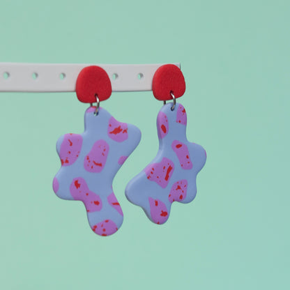 Boucles d'oreilles - Abstrait terrazzo | Collection Garance