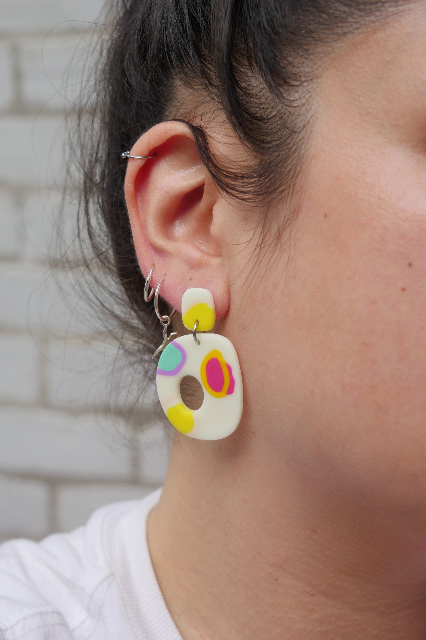 Boucles d'oreilles - Rond abstrait | Collection Garance