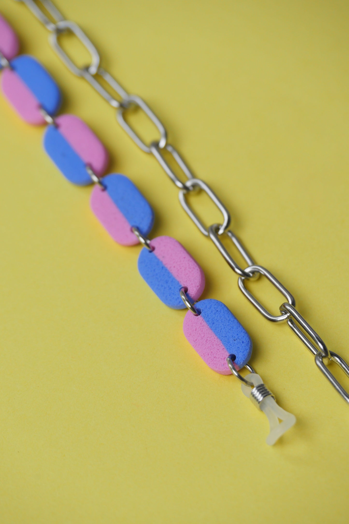 Garance eyeglass chain - two-tone blue &amp; pink | Accessories