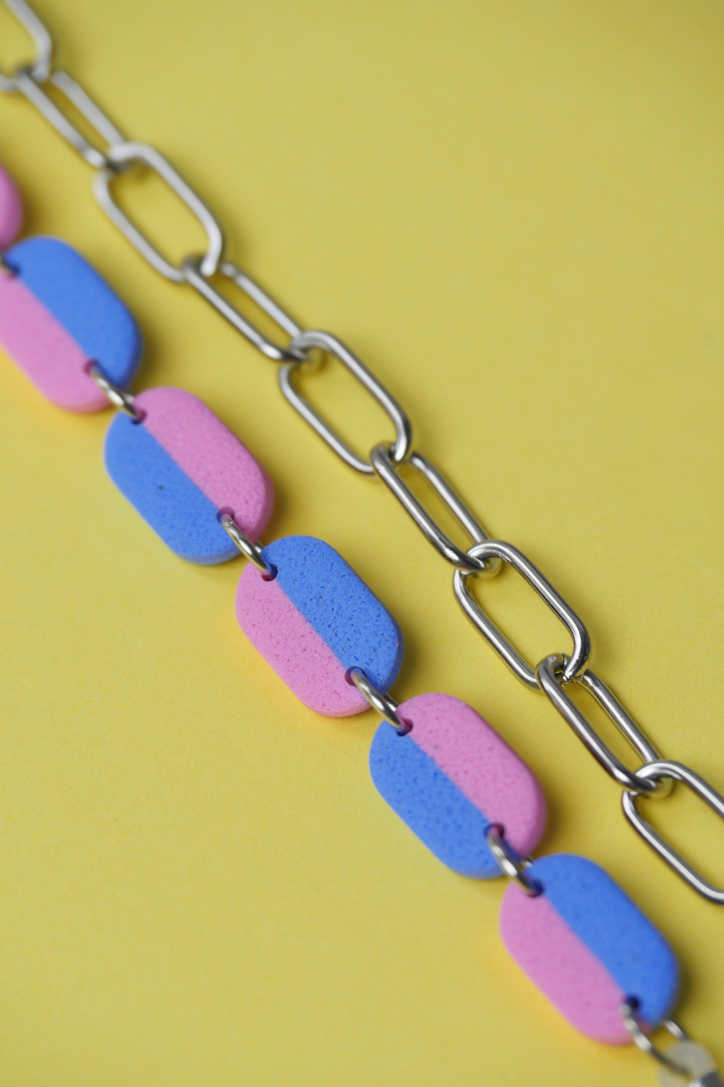 Garance eyeglass chain - two-tone blue &amp; pink | Accessories