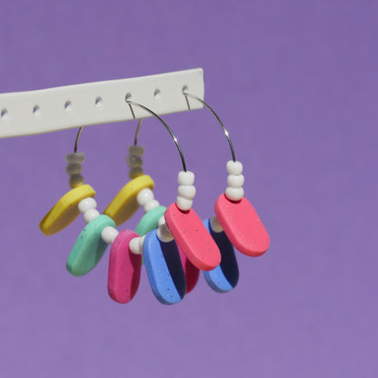 Boucles d'oreilles - Créoles bonbons | Collection Doris