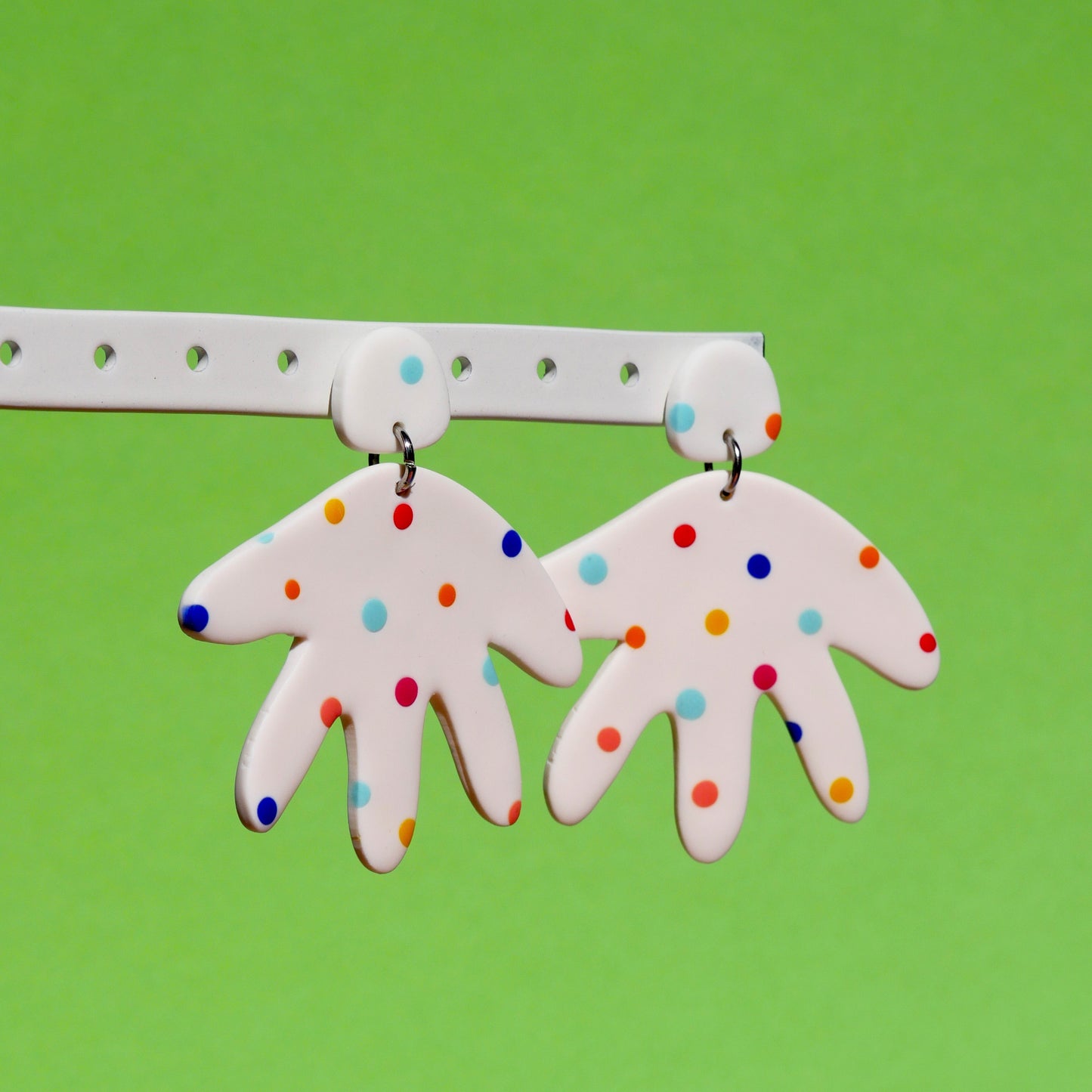 Boucles d'oreilles - Pois multicolores | Collection Doris