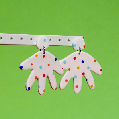 Boucles d'oreilles - Pois multicolores | Collection Doris