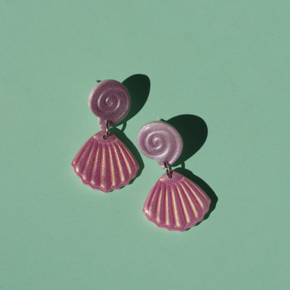 Earrings - Iridescent Shells | Doris Collection