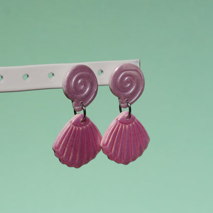 Boucles d'oreilles - Coquillages irisés | Collection Doris