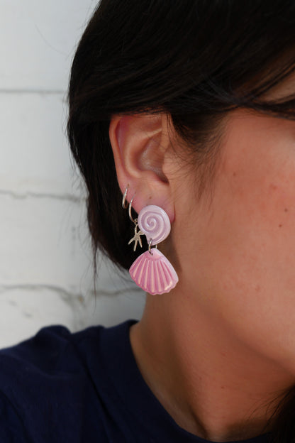 Boucles d'oreilles - Coquillages irisés | Collection Doris