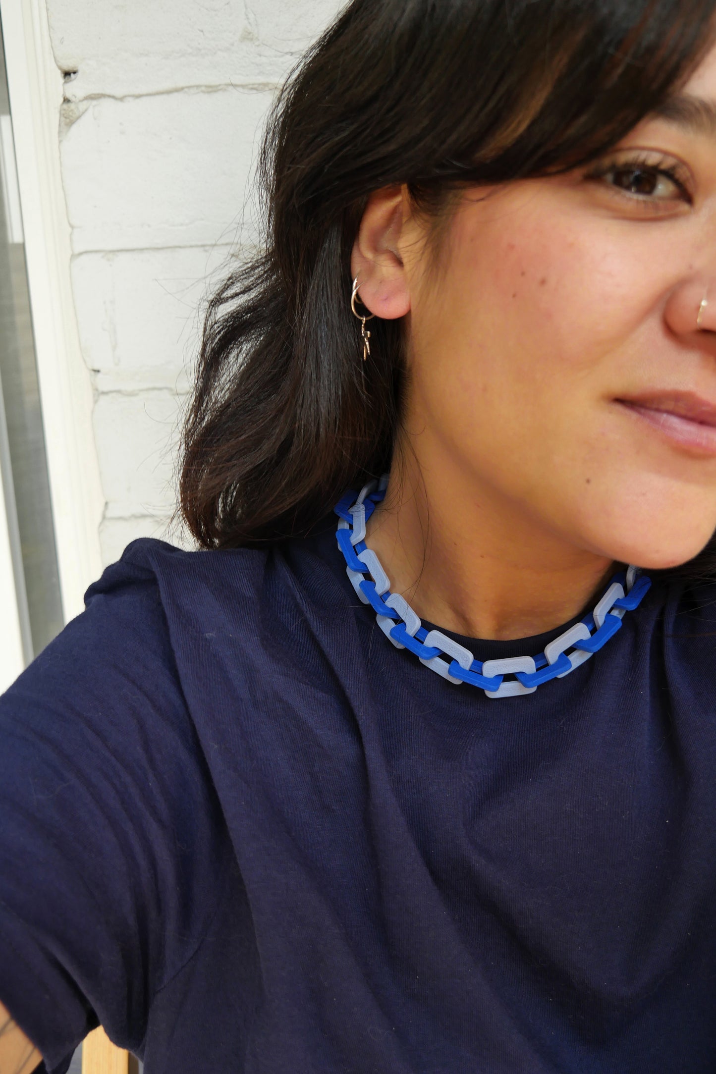 Collier chaîne - bleu | Collection Doris