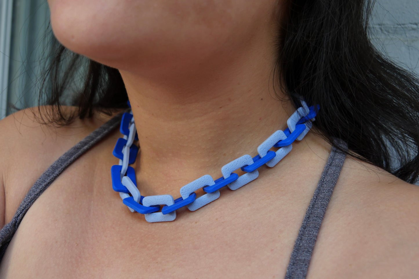 Collier chaîne - bleu | Collection Doris