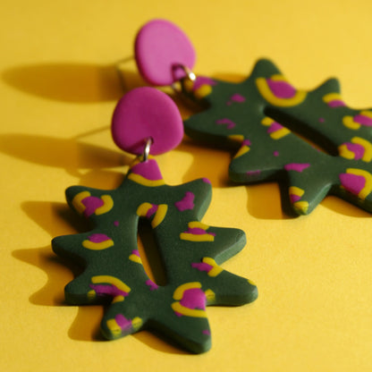 Boucles d'oreilles - Sapin coloré | Collection Gabie