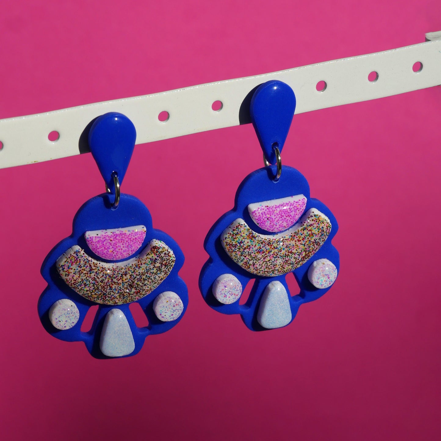 Boucles d'oreilles - Éclat cosmique paillettes | Collection Gabie