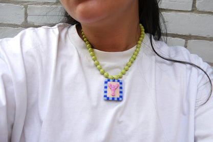 Collier homard argile polymère | Collection Berta