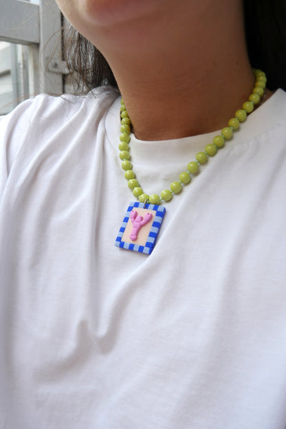 Collier homard argile polymère | Collection Berta