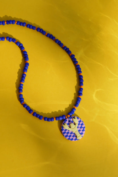 Collier petit homard argile polymère | Collection Berta