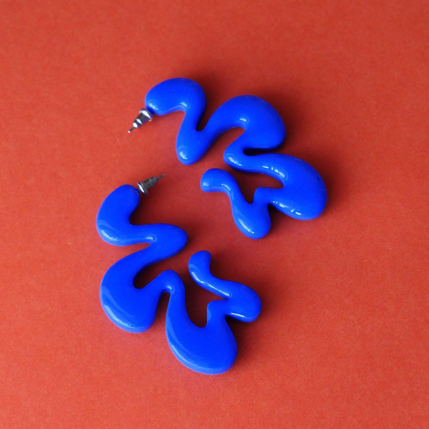 Boucles d'oreilles argile polymère - ZigZag | Collection Ysé