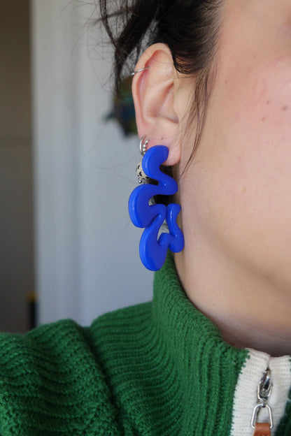 Boucles d'oreilles argile polymère - ZigZag | Collection Ysé