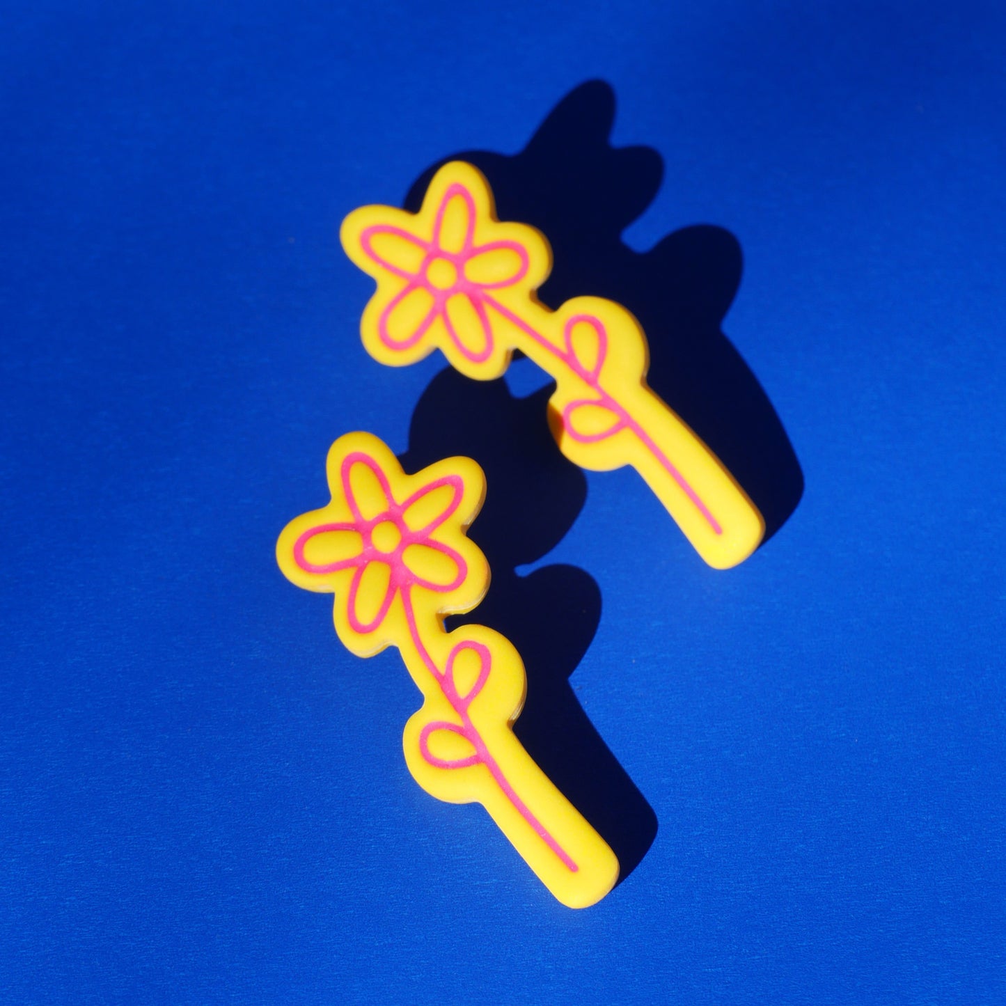 Boucles d'oreilles Marguerite jaune | Collection Huguette