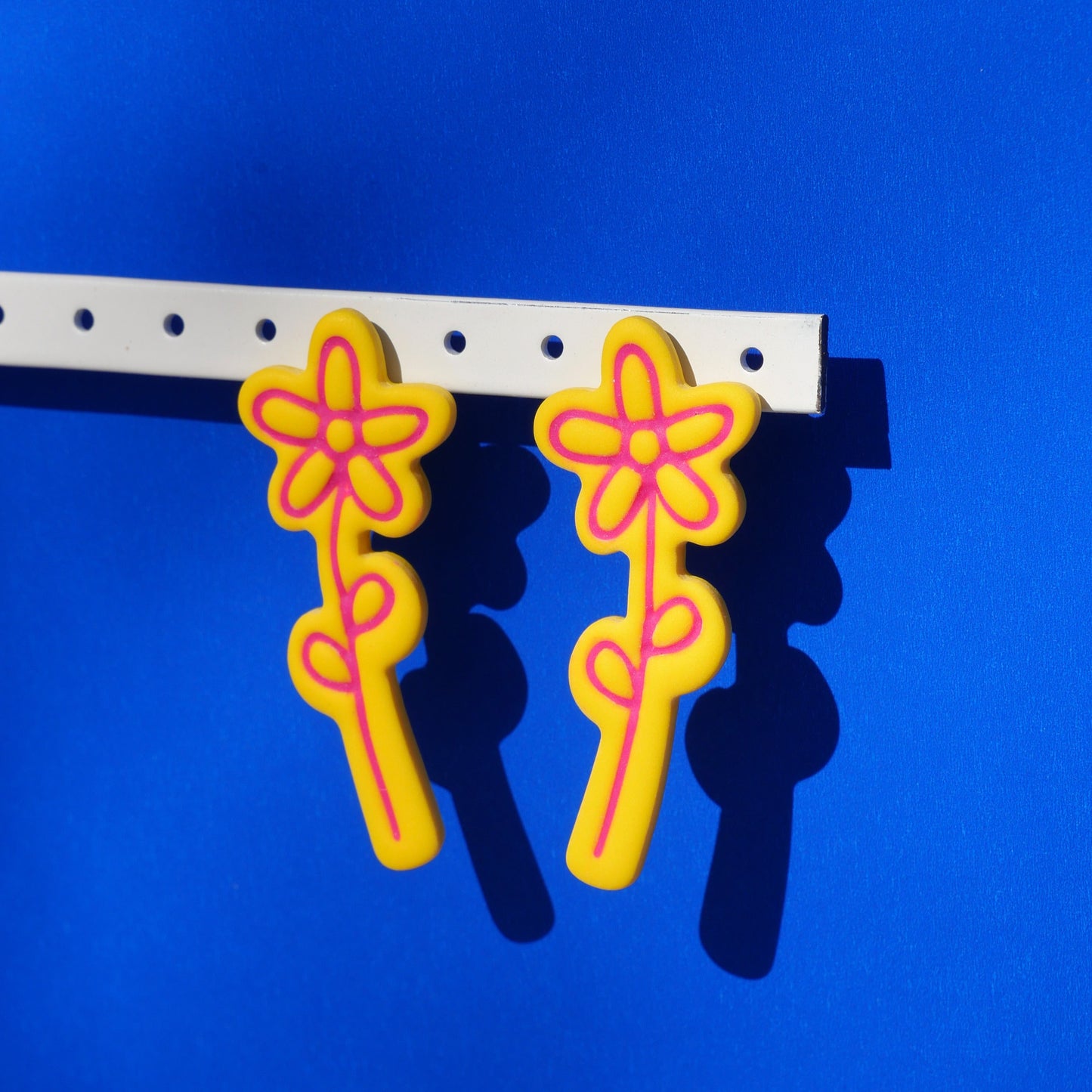 Boucles d'oreilles Marguerite jaune | Collection Huguette