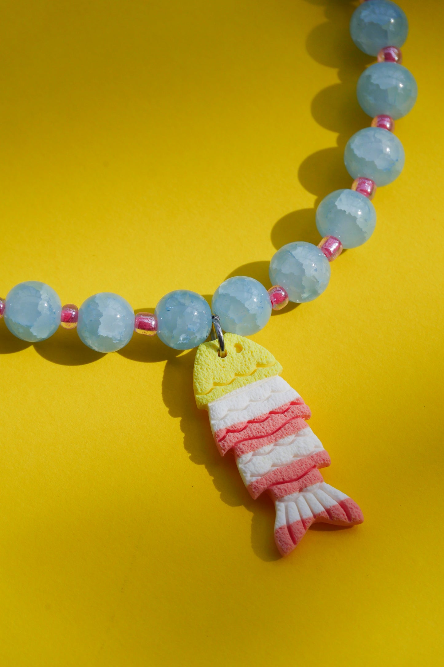 Collier Poisson argile polymère | Collection CLÉO