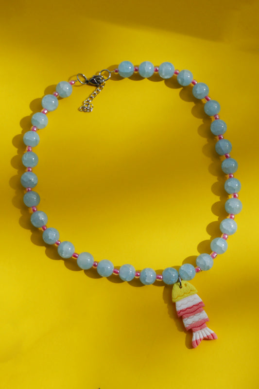 Collier Poisson argile polymère | Collection CLÉO